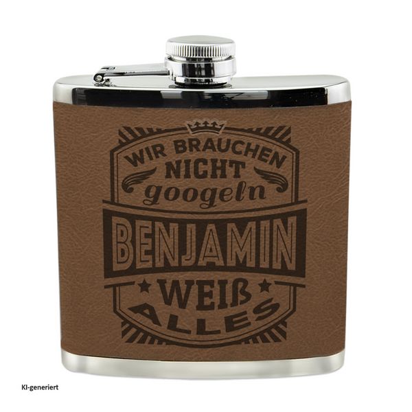Produktbild: HTI-Living Echter Kerl Flachmann Benjamin Echter Kerl Flachmann Benjamin