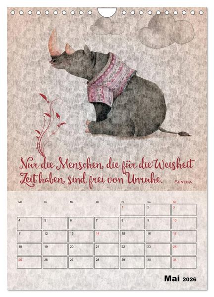 Produktbild: Lebensweisheiten zum Reflektieren (Wandkalender 2026 DIN A4 hoch), CALVENDO Monatskalender