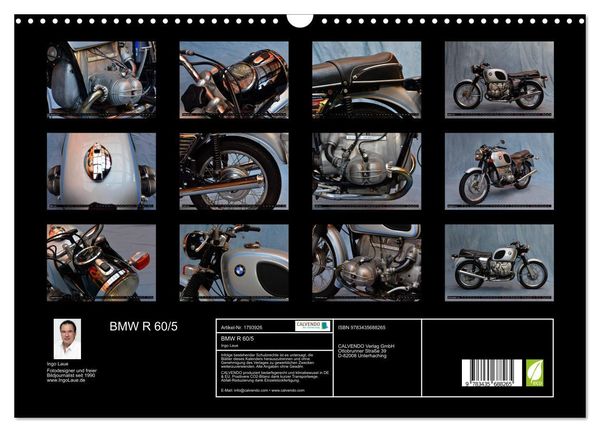 Produktbild: BMW R 60/5 (Wandkalender 2025 DIN A3 quer), CALVENDO Monatskalender