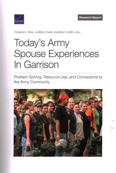 Produktbild: Today's Army Spouse Experiences in Garrison