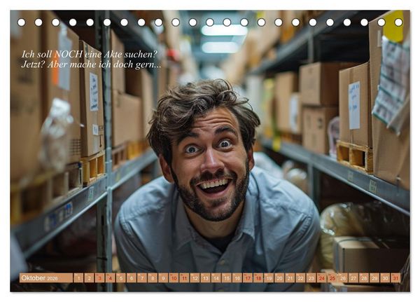 Produktbild: Ich liebe jeden Tag im B&uuml;ro (Tischkalender 2026 DIN A5 quer), CALVENDO Monatskalender