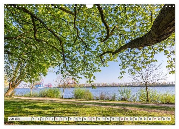 Produktbild: Moin Hamburg - Durch das Jahr an der Elbe (Wandkalender 2026 DIN A3 quer), CALVENDO Monatskalender