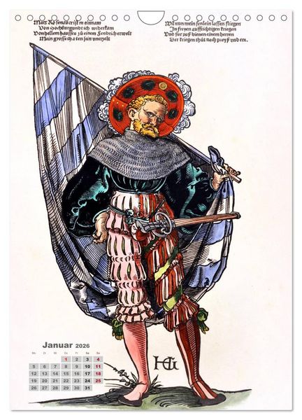 Produktbild: Landsknechte und Soldaten: Historische Uniformen (Wandkalender 2026 DIN A4 hoch), CALVENDO Monatskalender
