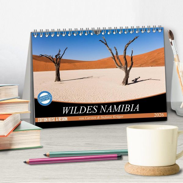 Produktbild: Wildes Namibia (Tischkalender 2026 DIN A5 quer), CALVENDO Monatskalender