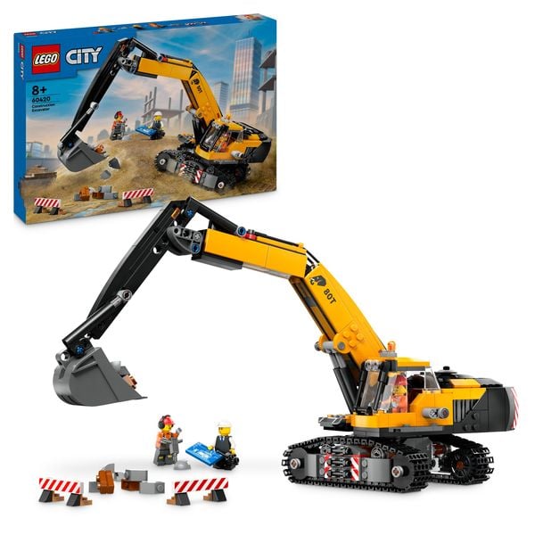 LEGO City Raupenbagger, Spielzeugbagger, Baufahrzeuge für Kinder 60420