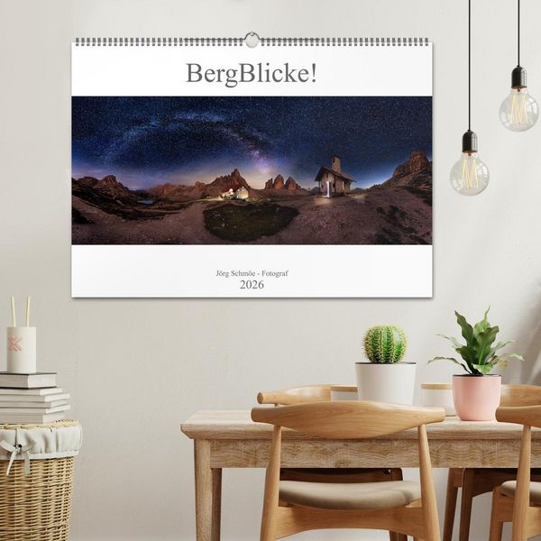 Produktbild: BergBlicke! (Wandkalender 2026 DIN A2 quer), CALVENDO Monatskalender