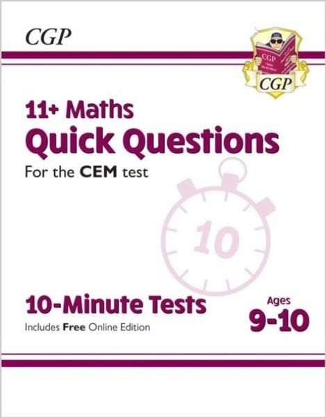Produktbild: 11+ CEM 10-Minute Tests: Maths Quick Questions - Ages 9-10 (with Online Edition)