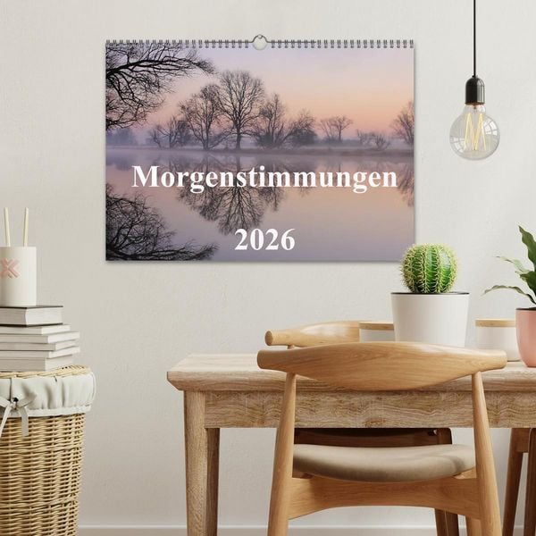 Produktbild: Morgenstimmungen 2026 (Wandkalender 2026 DIN A3 quer), CALVENDO Monatskalender