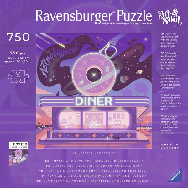 Produktbild: Erwachsenenpuzzle 750 Teile - Astrologisches Restaurant