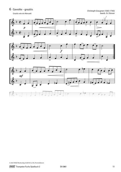 Produktbild: Trompeten Fuchs Spielbuch, Band 2