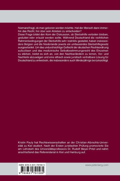 Produktbild: Die rechtlichen Rahmenbedingungen der Sterbehilfe unter besonderer Ber&uuml;cksichtigung der Sterbehilfe bei Minderj&auml;hrigen