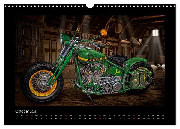 Produktbild: Motorrad-Tr&auml;ume &ndash; Chopper und Custombikes (Wandkalender 2026 DIN A3 quer), CALVENDO Monatskalender
