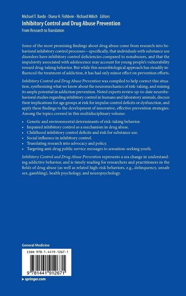 Produktbild: Inhibitory Control and Drug Abuse Prevention