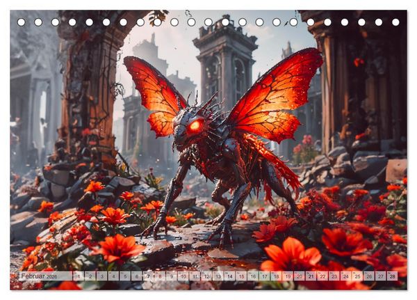Produktbild: Apokalyptische Wildnis - Schatten der Zivilisation (Tischkalender 2026 DIN A5 quer), CALVENDO Monatskalender