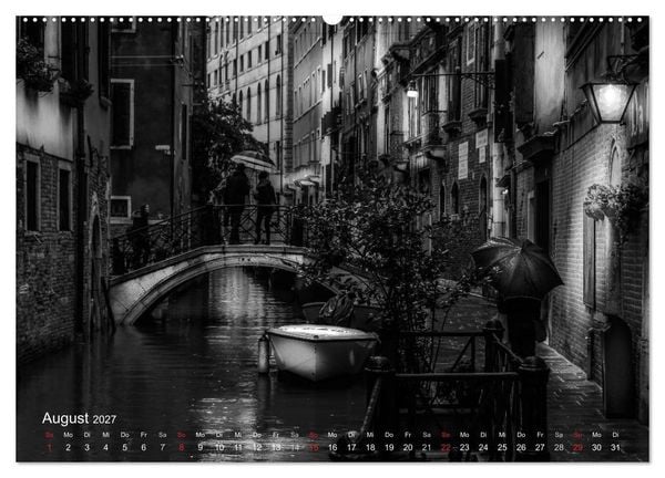 Produktbild: Venedig - Licht und Schatten (hochwertiger Premium Wandkalender 2027 DIN A2 quer), Kunstdruck in Hochglanz
