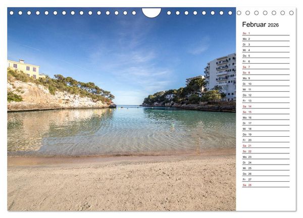 Produktbild: Mallorca - Str&auml;nde im S&uuml;dosten (Wandkalender 2026 DIN A4 quer), CALVENDO Monatskalender