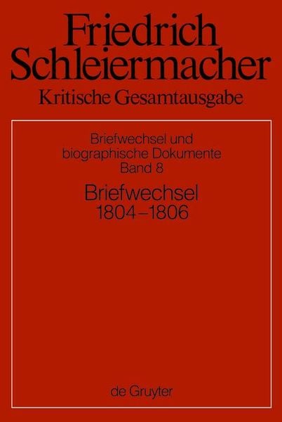 Produktbild: Briefwechsel 1804-1806