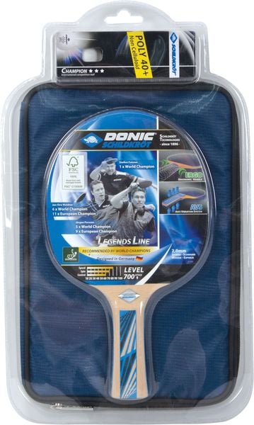Produktbild: Schildkr&ouml;t 788489 - Donic, Tischtennis-Set, Level 700, Legends Line, Geschenkset