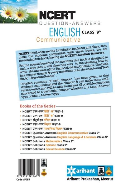 Produktbild: NCERT Solutions English Communicative 9th