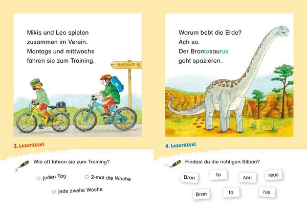 Produktbild: Duden Leseprofi &ndash; Coole Leser&auml;tsel zum Schulstart &ndash; Dinos und Fu&szlig;ball, 1. Klasse