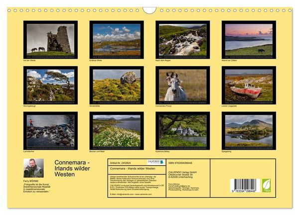 Produktbild: Connemara - Irlands wilder Westen (Wandkalender 2027 DIN A3 quer), CALVENDO Monatskalender