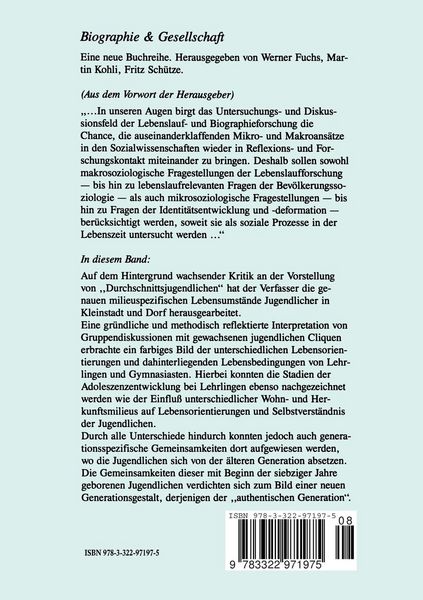 Produktbild: Generation, Milieu und Geschlecht