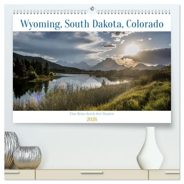 Produktbild: Wyoming, South Dakota Colorado (hochwertiger Premium Wandkalender 2026 DIN A2 quer), Kunstdruck in Hochglanz