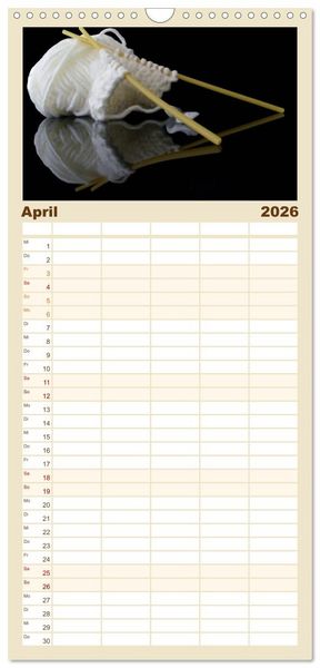 Produktbild: Familienplaner 2026 - Der K&uuml;chenkalender mit 5 Spalten (Wandkalender, 21 x 45 cm) CALVENDO