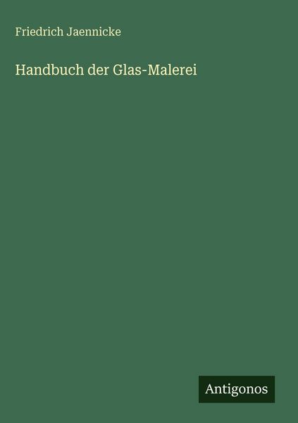 Produktbild: Handbuch der Glas-Malerei