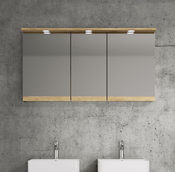 Produktbild: LED Bad Spiegelschrank Steckdose 59x110x23 Cosila