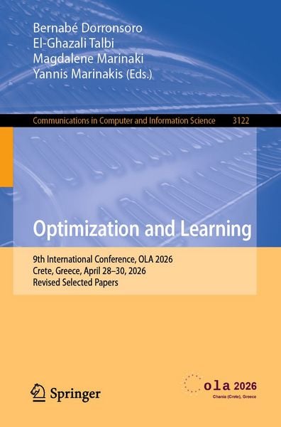 Produktbild: Optimization and Learning