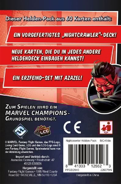 Marvel Champions: Das Kartenspiel - Nightcrawler (Spiel-Zubehör)