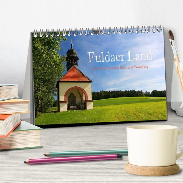 Produktbild: Fuldaer Land - Heile Welt zwischen Rh&ouml;n und Vogelsberg (Tischkalender 2026 DIN A5 quer), CALVENDO Monatskalender
