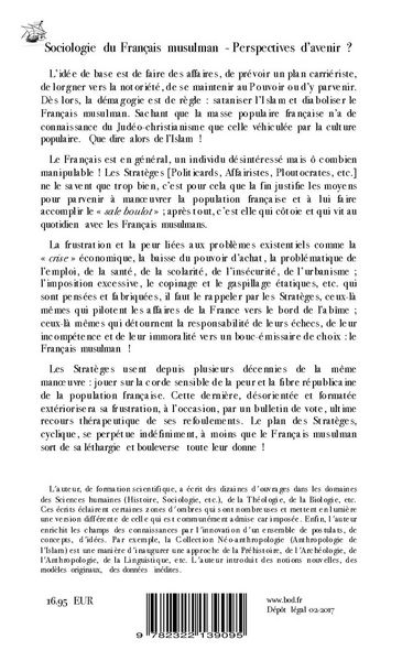 Produktbild: Sociologie du Fran&ccedil;ais musulman - Perspectives d'avenir ?
