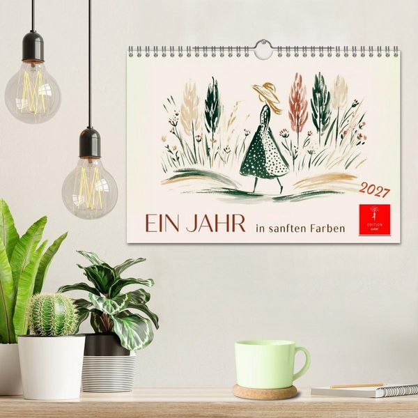 Produktbild: Ein Jahr in sanften Farben (Wandkalender 2027 DIN A4 quer), CALVENDO Monatskalender