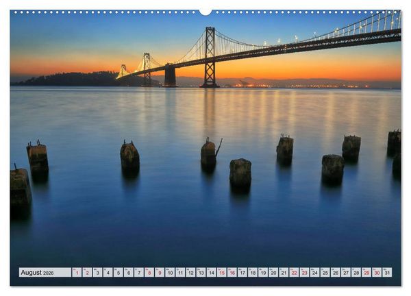 Produktbild: San Francisco - City on the Bay (hochwertiger Premium Wandkalender 2026 DIN A2 quer), Kunstdruck in Hochglanz