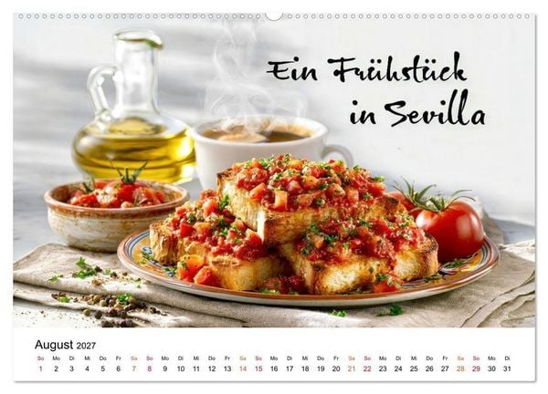 Produktbild: Fr&uuml;hst&uuml;cksreise durch Europa (hochwertiger Premium Wandkalender 2027 DIN A2 quer), Kunstdruck in Hochglanz