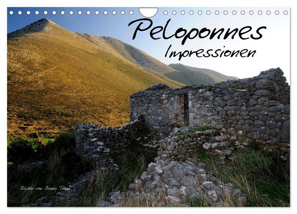 Peloponnes Impressionen / 2026 (Wandkalender 2026 DIN A4 quer), CALVENDO Monatskalender