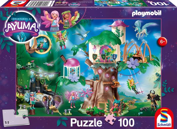 Schmidt Spiele - Playmobil: Ayuma - Der magische Feenwald, 100 Teile