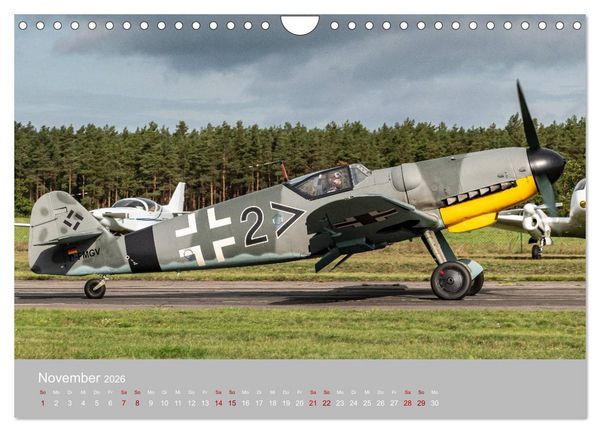 Produktbild: Fliegende Legenden - Warbirds (Wandkalender 2026 DIN A4 quer), CALVENDO Monatskalender
