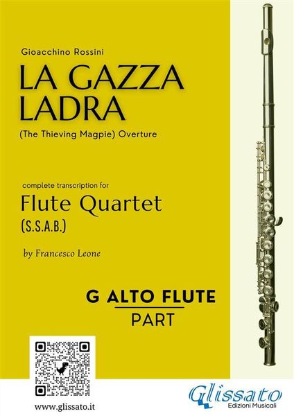 Produktbild: G Alto Flute part of "La Gazza Ladra" overture for Flute Quartet