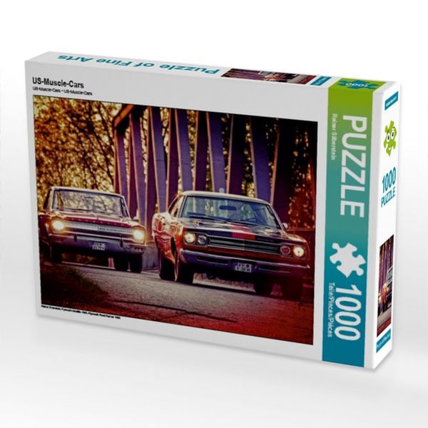 CALVENDO Puzzle US-Muscle-Cars | 1000 Teile Lege-Größe 64x48cm Foto-Puzzle für glückliche Stunden