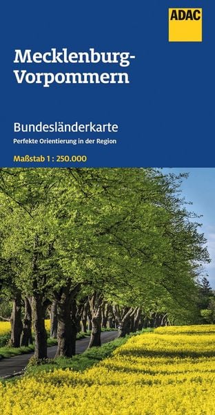 Produktbild: ADAC Bundesl&auml;nderkarte Deutschland 02 Mecklenburg-Vorpommern 1:250.000