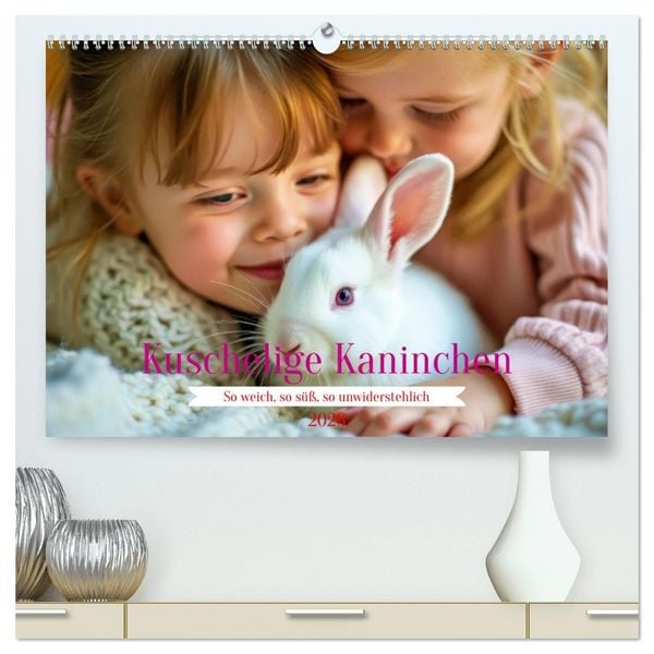 Produktbild: Kuschelige Kaninchen (hochwertiger Premium Wandkalender 2026 DIN A2 quer), Kunstdruck in Hochglanz
