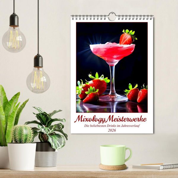 Produktbild: Mixology Meisterwerke (Wandkalender 2026 DIN A4 hoch), CALVENDO Monatskalender