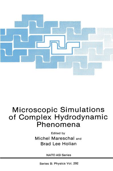 Produktbild: Microscopic Simulations of Complex Hydrodynamic Phenomena