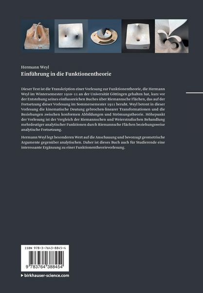 Produktbild: Einf&uuml;hrung in die Funktionentheorie