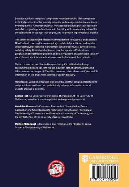 Produktbild: Handbook of Dental Therapeutics