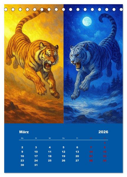 Produktbild: Spiegelwildnis (Tischkalender 2026 DIN A5 hoch), CALVENDO Monatskalender