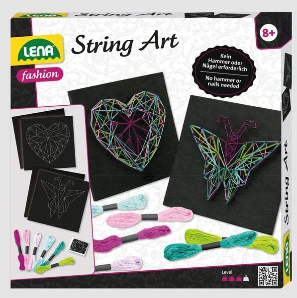 Lena - String Art Schmetterling und Herz